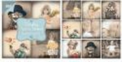 Papier blok Paper & pictures, every day 10 x 10 cm 18 vel