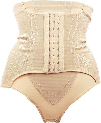 BamBella® Taille korset - ondergoed - maat XS - Sterk corrigerende Taille Korset onderbroek Bruin