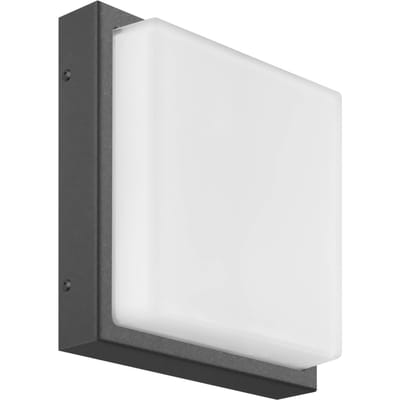 LCD LED buiten wandlamp Ernest, grafiet, 25 x 25 cm