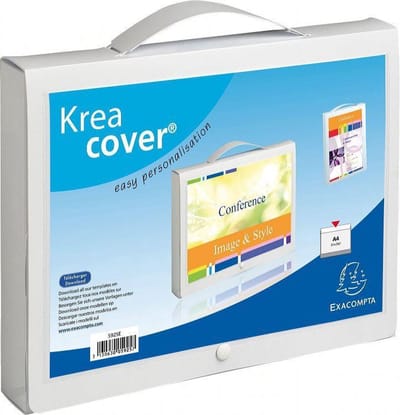 Exacompta Kreacover®PP 8/10de Opbergtas met handvat - 25x33 cm - Wit - 5925E