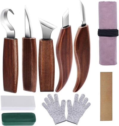 10-delige Houtsnijgereedschapsset - Professionele Snijmessen voor Beginners en Professionals