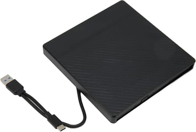 Externe dvd-drive - Optische lezer - Bestanden Archiveren - Dual poort - 5 Gbit/s - Zwart