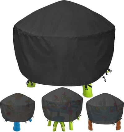 Watertafelhoes - Beschermhoes Tafel - Buiten Spelen - Waterdicht Stofvrij - 71 x 71 x 45 cm - Zwart