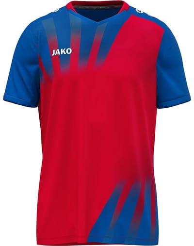 Jako Vintage Shirt Korte Mouw Heren - Rood / Royal | Maat: S