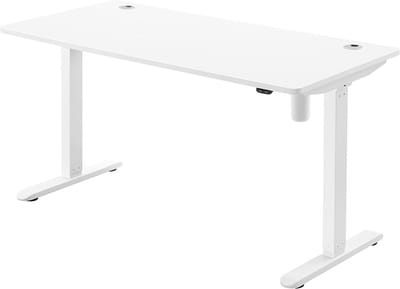 Elektrisch Zit Sta Bureau - In Hoogte Verstelbare Tafel - 140 x 70 x (73-114) cm - Wit