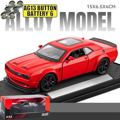 1:32 Metalen Diecast Modelauto Compatibel Met Dodge Challenger Srt Hellcat Redeye Widebody Woondecoratie Verzamelaarscadeau