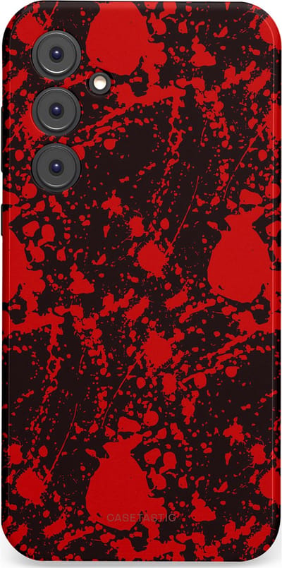 Casetastic Hoesje Geschikt voor Samsung A35 - Stijlvolle Beschermende Duo-layer Case - In de schaduw van bloed