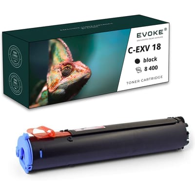 Evoke Compatibele Toner voor Canon Cexv18 C-Exv18 0386B002 Zwart 8400 Pagina's Ir1018 Ir1019J Ir1020 Ir1022 Ir1023 Ir1024