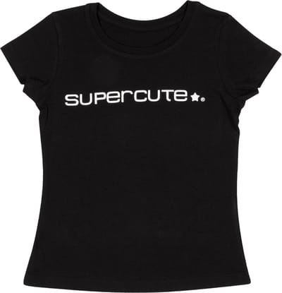 T-shirt Supercute zwart 5-6 jaar