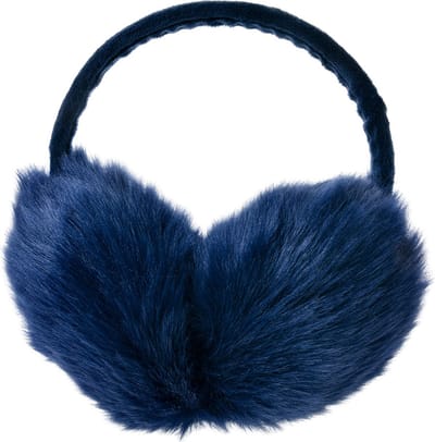 Clayre & Eef Oorwarmers Blauw Polyester