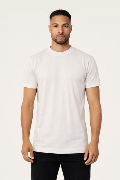 RK BLANK TEE WHITE SLIMFIT