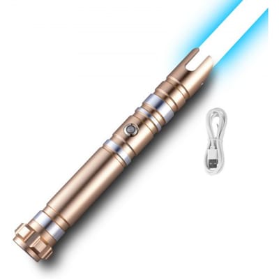 VEVOR Lightsaber Dueling Lightsaber 1117,6 mm met 12 RGB-kleuren en FX-geluid en realistisch handvat, oplaadbaar lichtzwaard voor volwassenen Kerstmis Halloween Cosplay Verjaardag