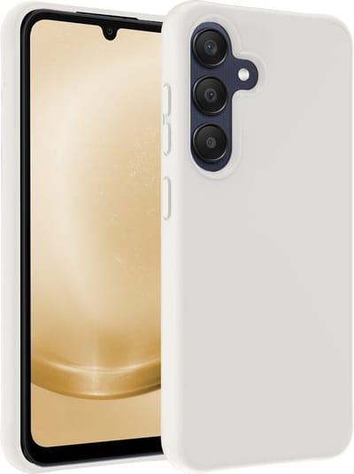 Hoesje - Geschikt voor Samsung Galaxy A25 - Sterk & Shockproof - Hoes Cover - Siliconen Case - Telefoonhoesjes - Wit