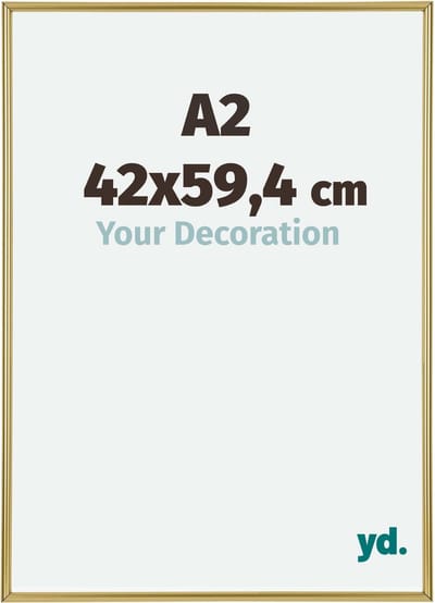 Your Decoration - Fotolijst A2 42x59,4 cm - Kunststof - Goud - Annecy