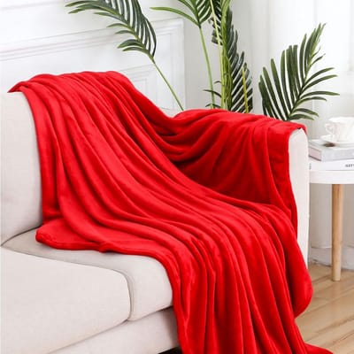 Superzachte Luxe Knuffeldeken 90x90 cm - Warm Plaid voor Bank en Reizen