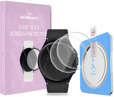 xoxo Wildhearts screenprotector geschikt voor Samsung Galaxy Watch 6 Classic - 43mm - Gehard glas - Beschermglas - Duopack - Glasplaatje - Eenvoudig te installeren met one-click tool - 2 stuks
