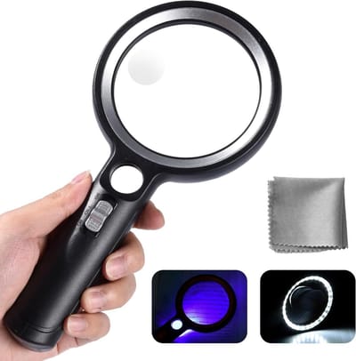 Vergrootglas met Verlichting - Loelamp - Dimbare Tafelvergrootglas - Knutselen