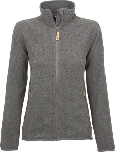 Fjallraven Stina Fleece Dames Outdoorjas - Grijs - Maat L