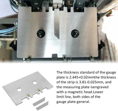 Cassette Gauge - Meetinstrument Tape - Precisie Afstellen - Roestvrij Staal - 15 x 10 x 4 cm - Zilver