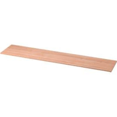 Afdekplaat TOPAS LINE, voor archiefrekken en kasten,  B 2005 mm, notenhoutpatroon