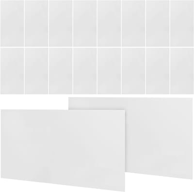 40 Stuks Zelfklevende Marmerwandpanelen – 60x30 cm Waterdichte Achterwandstickers – Keramische Look Tegels voor Badkamer & Keuken – Wit