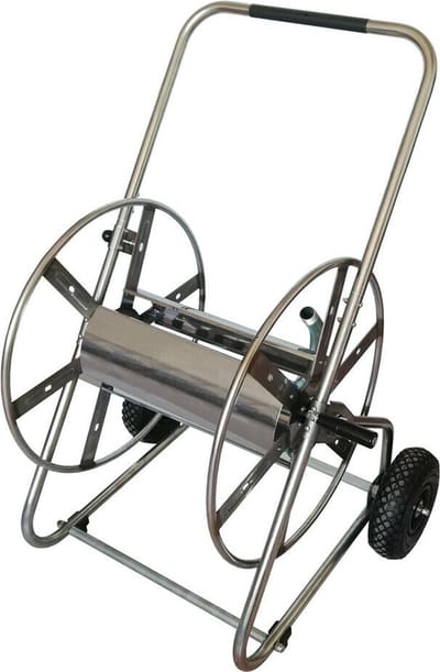 Sirocco - Professionele Slangenwagen 3/4 - 120 meter - RVS - Tuin - Bewatering - Slangenhaspel - Tuinslanghaspel - Slanghouder - Zonder Slang