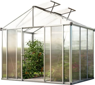 GFP tuinkas Rubin 3 aluminium 262x195 cm, 10 mm kanaalplaten stevig en weerbestendig