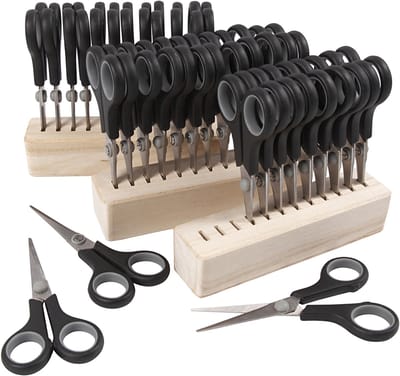 Kinderschaar, L: 14 cm, rechts- & linkshandig, zwart, 1 set