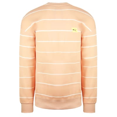 Puma x Michael Lau Lange Mouw Crew Neck Peach Heren Grafisch Sweatshirt 530359 26