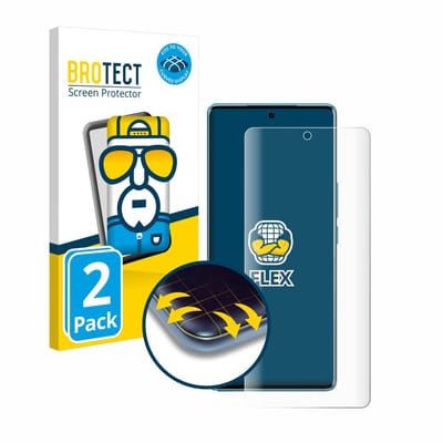 BROTECT - Screenprotector voor Vivo V29 5G - Folie Beschermfolie transparant volledig dekking - 2 Stuks