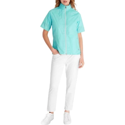 Calvin Klein Dames Geperforeerde Regular Golf Windbreaker (Aqua)