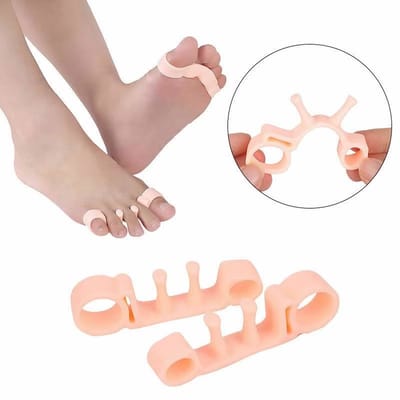 CHPN - Tenenspreider - Tenen spreiden - Teencorrector - 2 stuks - Universeel - Pijnlijke tenen - Correctie - Hamertenen en Hallux Valgus - Siliconen gel