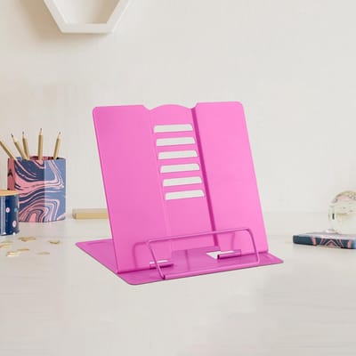 MTTproducts- Boekenstandaard Robuust - Verstelbaar - Lichtgewicht - Opvouwbaar - Boekenhouder - Compacte Afmetingen 15x15,5 cm - Leesstandaard