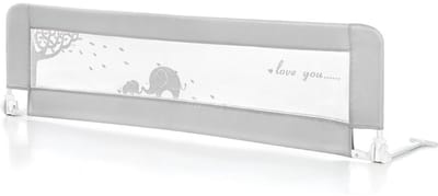 Quvo® Bedhekje - Bedrand Kinderen – Bedhek – Grijs - 80cm x 16cm x 8cm