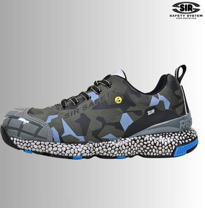 SIR SAFETY TURKANA Veiligheidsschoenen S3 HEREN Werkschoen Zwart Grijs - Aluminium Neus en Composiet Tussenzool - Antislip SR - Ademend