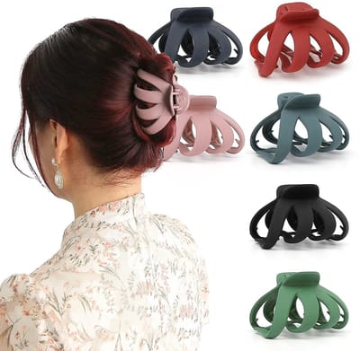 JHUBERS- Haarklemmen Antislip - 6 Stuks - Voor Dik Haar - Klauwen - Haarclips Dames - Schokbestendig Materiaal