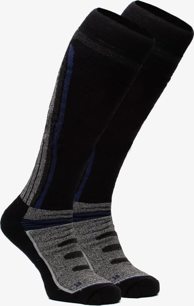 2 paar Mountain Peak skisokken - Blauw - Maat 43/46