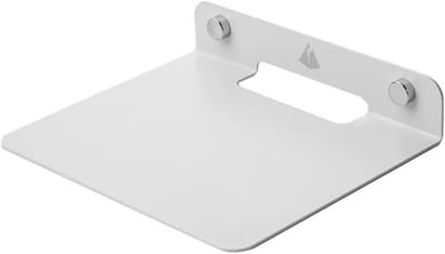 Wandplank Speaker Mount - Universele Houder - Opbergen en Tonen - Roestvrij Ontwerp - 16 x 14 cm - Wit