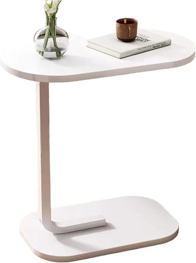 Salontafel op wielen - Bijzettafel sidetable - Flexibel gebruik - Snelle montage - 45x30x60 cm - Walnoot look