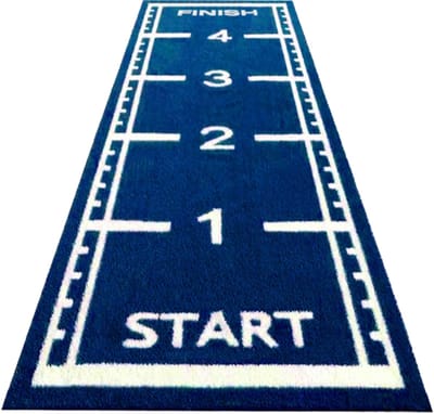 ForzaFit Sprinttrack kunstgras - Indoor/Outdoor - 5 x 1,5 meter - Blauw - 17 mm