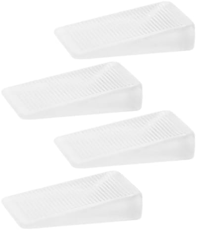 WiseGoods Premium Deurwiggen 4 Stk – Flexibel Rubber – Transparant – Deurstopper Voor Deurbeveiliging – 5x3x0.5 Deurwig - Deurklem