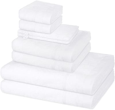 Ross Sonstiges 2 X washandjes 2 X gasten- 2 X douche- 2 X handdoek - in set 8 pack Rubin