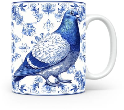 Mok Duif Beker voor koffie of tas voor thee, cadeau voor dierenliefhebbers, moeder, vader, collega, vriend, vriendin, kantoor, opa, oma, hond, kerst, sinterklaas, verjaardag