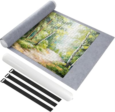AHD® Puzzelmat - Puzzelmap - Puzzelmat 1000 Stukjes - Puzzelkoffer - Puzzelplaat - Grijs - 115cm x 66cm x 1cm