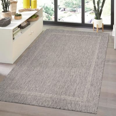 Binnen- en buitenkleed, grijs, polypropyleen, voor keuken, balkon, duurzaam 60x100 cm