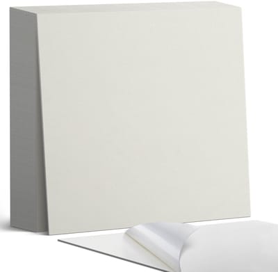 Coloray Plaktegels - Romig Zelfklevende Tegels - 20 cm x 20 cm - Romig Plaktegels - 20 stuks - Vierkant PVC Tegels - Plaktegels Badkamer - Plaktegels Vloer - Vinyl Tegels Zelfklevend - Wandtegel Zelfklevend