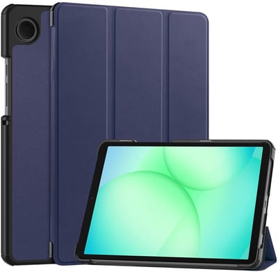 Tablet Hoes Geschikt voor Samsung Galaxy Tab A11 | Book Case met Standaard | Kunstlederen Beschermhoes | Tri-fold | Blauw