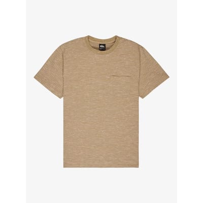 Quiksilver Lopaz Striped Ss Pocket T-shirt Eqykt04414-tks3 - Kleur Grijs - Maat S