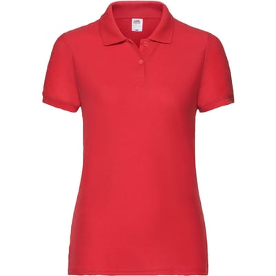 Fruit of the Loom Dames/Dames Lady Fit 65/35 Poloshirt (Rood)