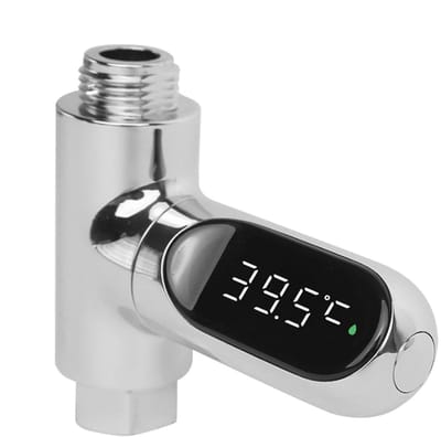 Douchetemperatuurmeter - Slimme sensor - Veilig douchen - Driekleurige indicator - 81x80cm - Zwart